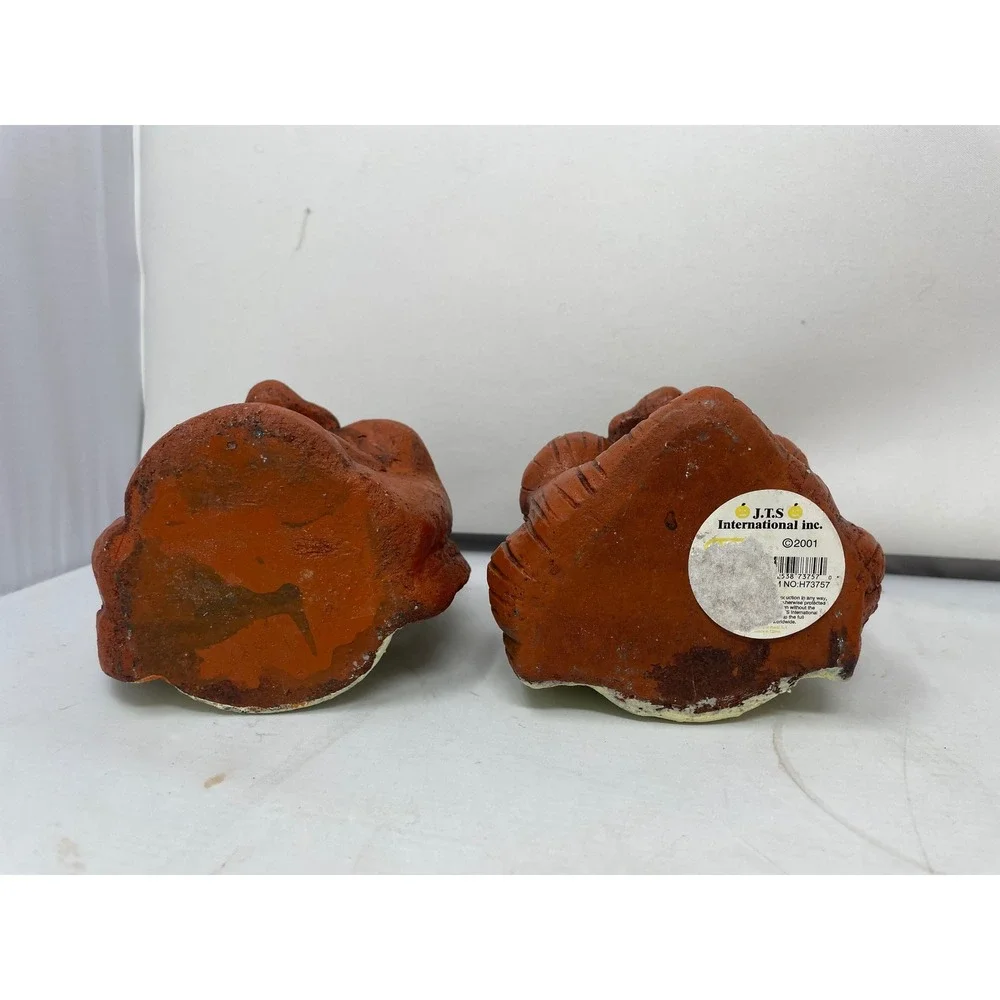 JTS International Inc. Halloween Pumpkin Man‎ Candle Holders, 2001 - Set of 2